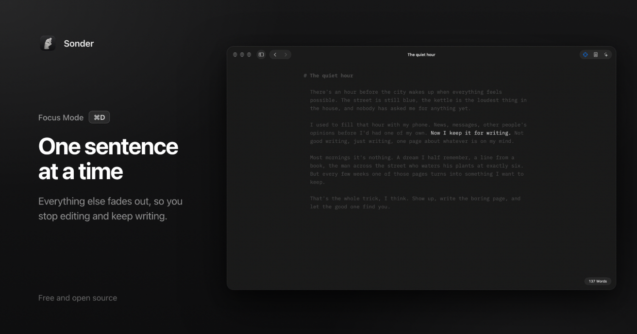 Sonder Markdown Editor screenshot 2
